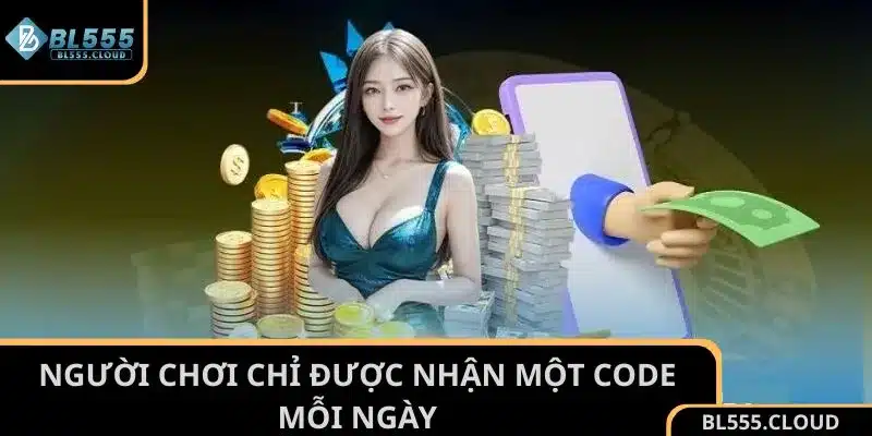 Người chơi chỉ được nhận một code mỗi ngày